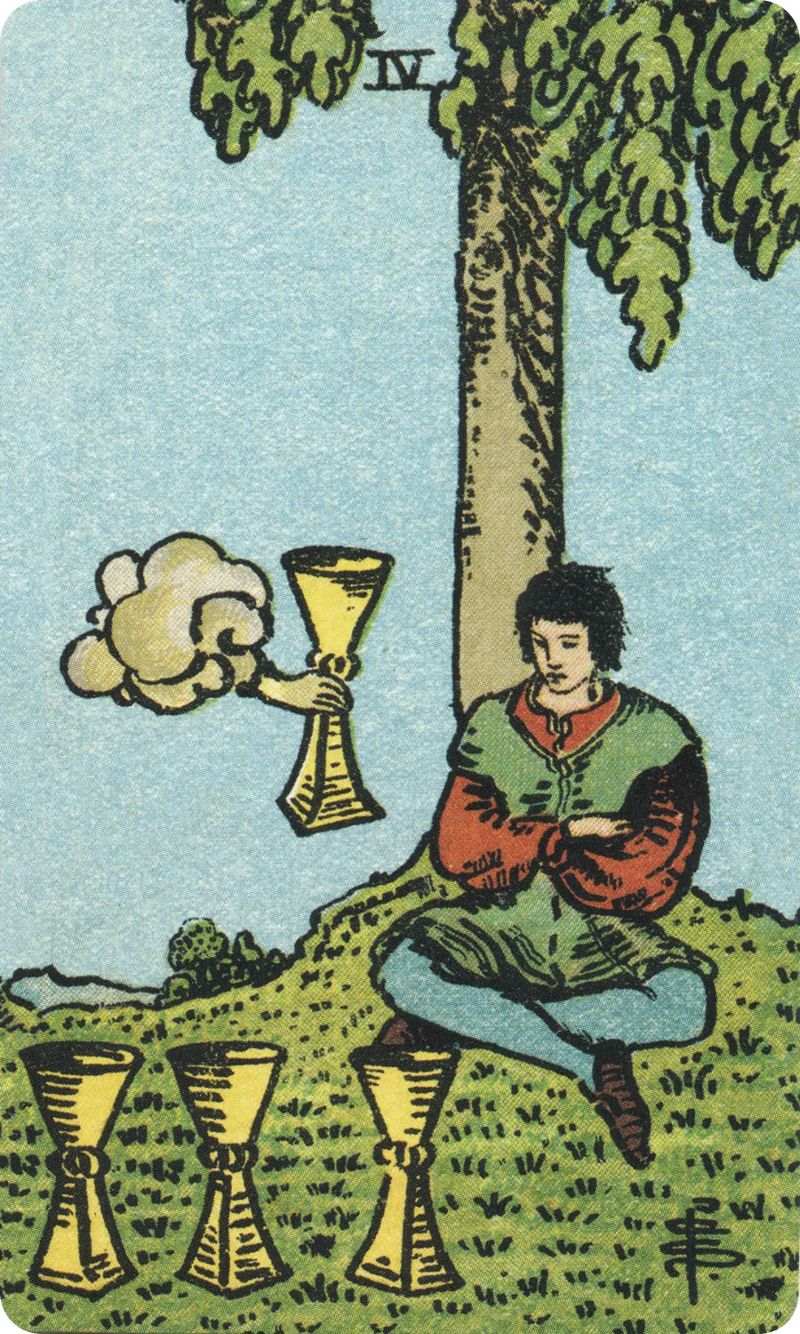 圣杯四 Four of Cups