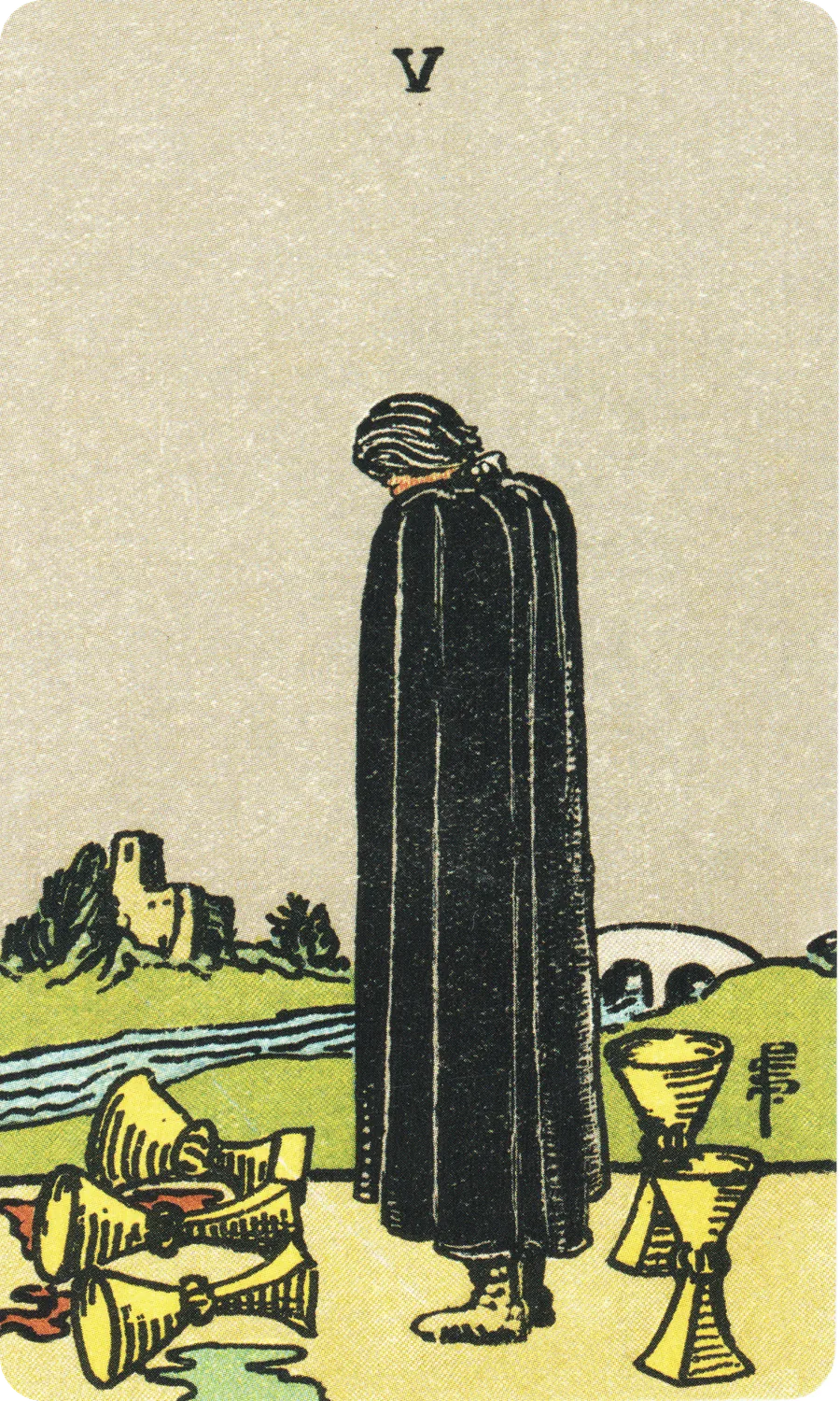圣杯五 Five of Cups
