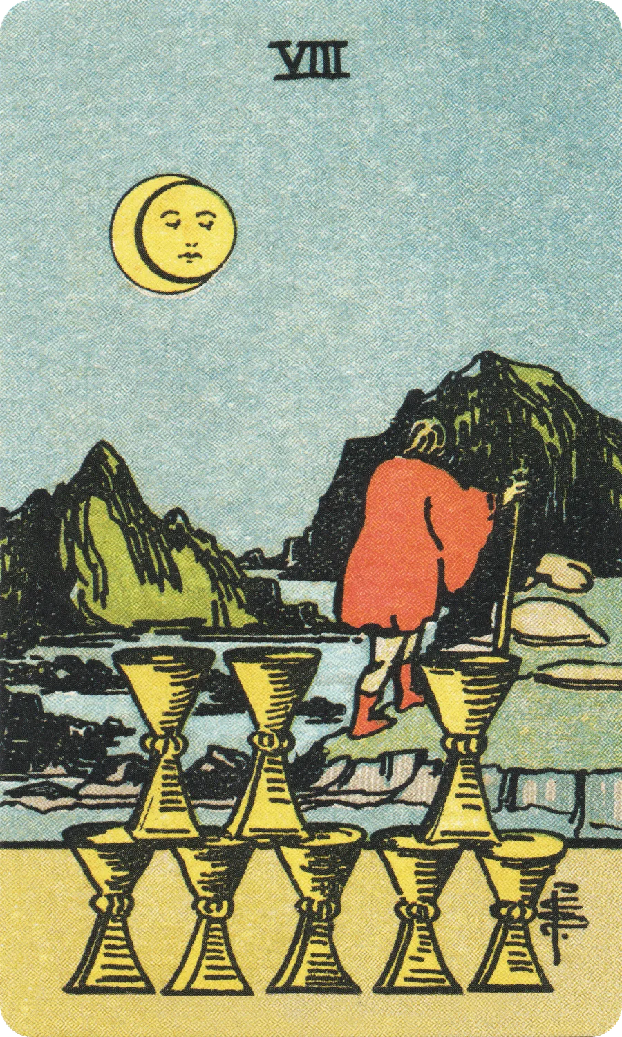 圣杯八 Eight of Cups