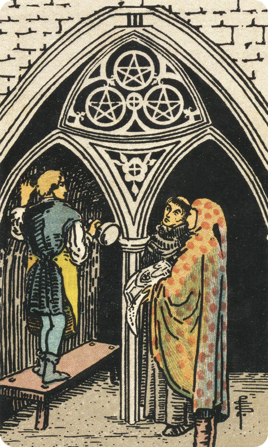 钱币三 Three of Pentacles