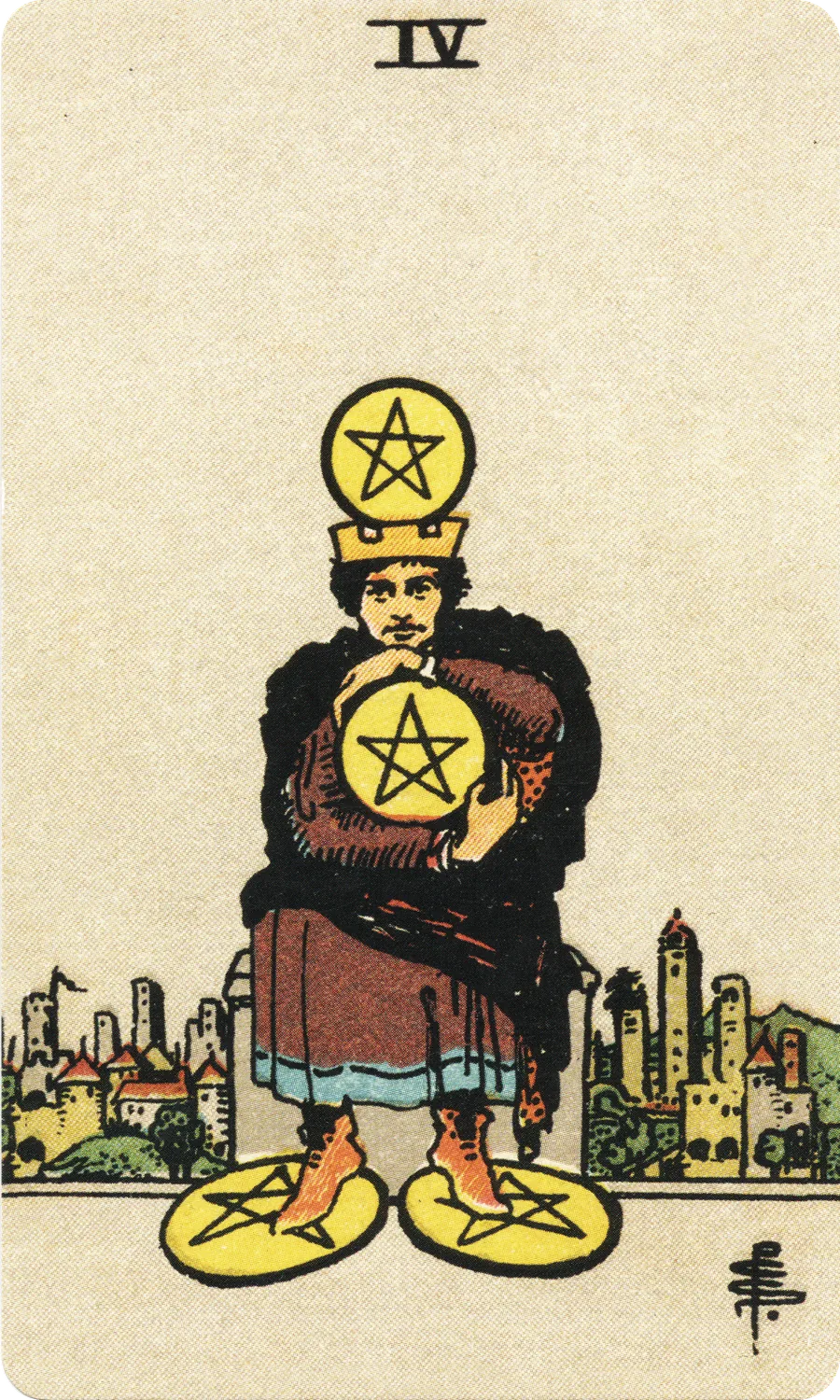 钱币四 Four of Pentacles