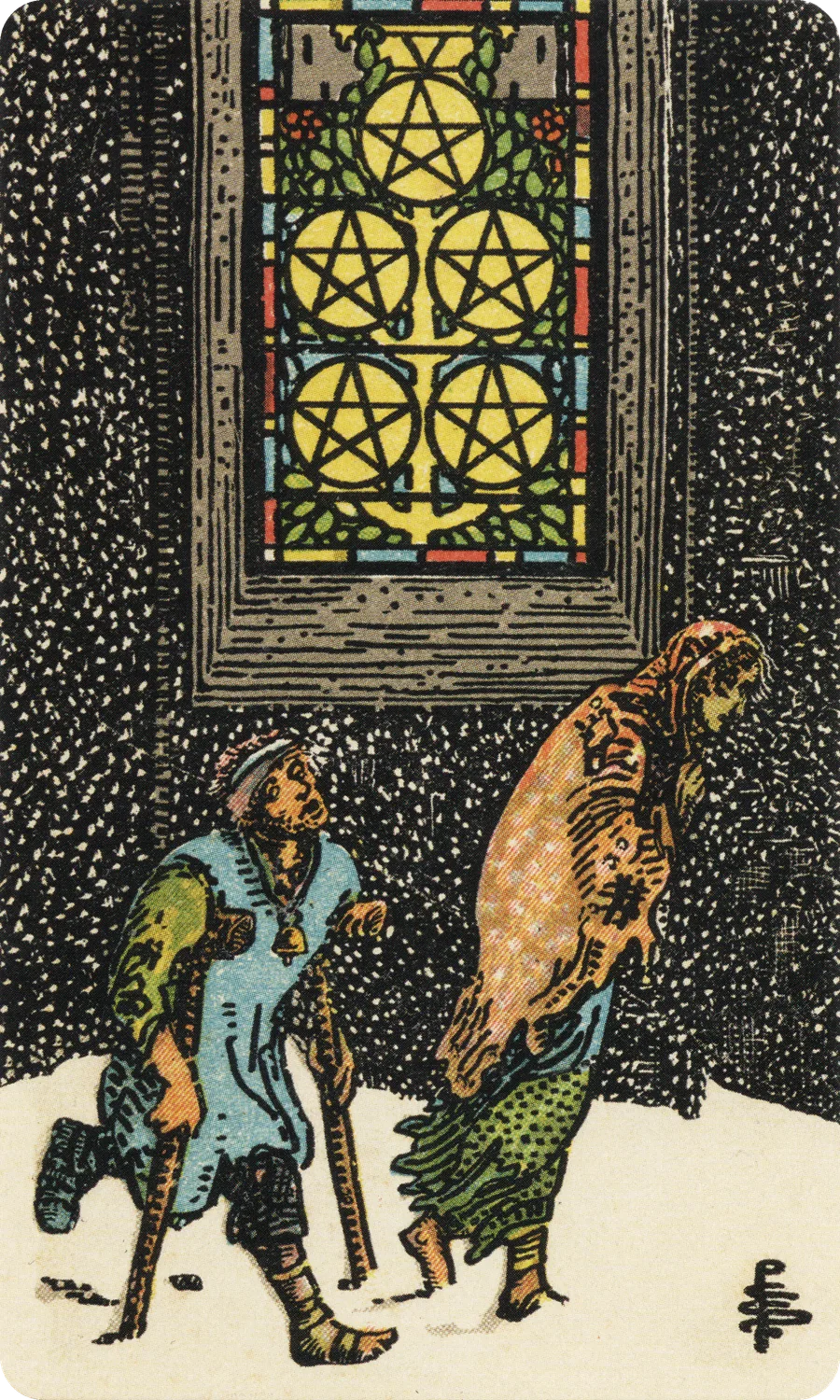 钱币五 Five of Pentacles