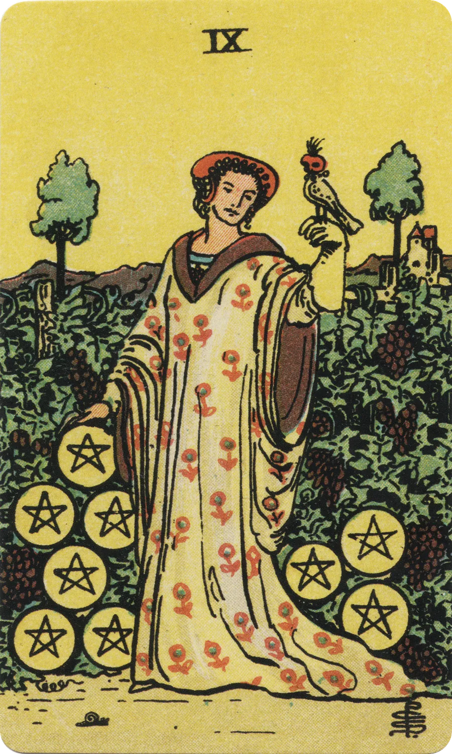 钱币九 Nine of Pentacles