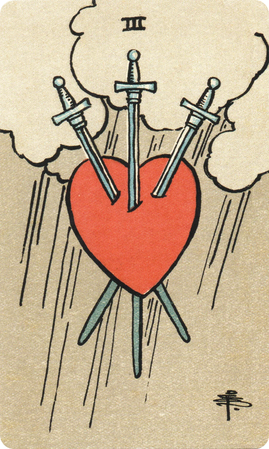 宝剑三 Three of Swords