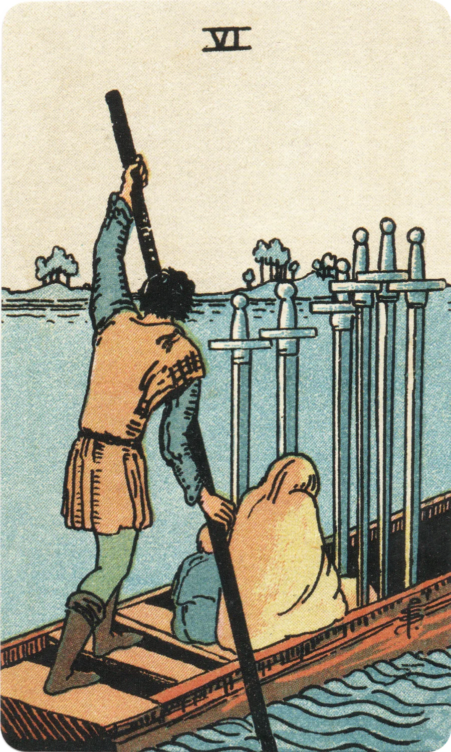 宝剑六 Six of Swords