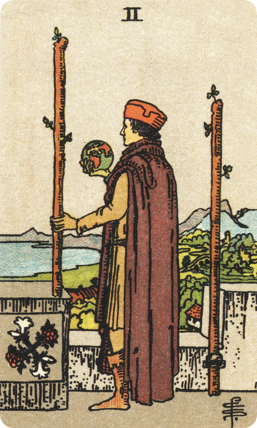 权杖二 Two of Wands