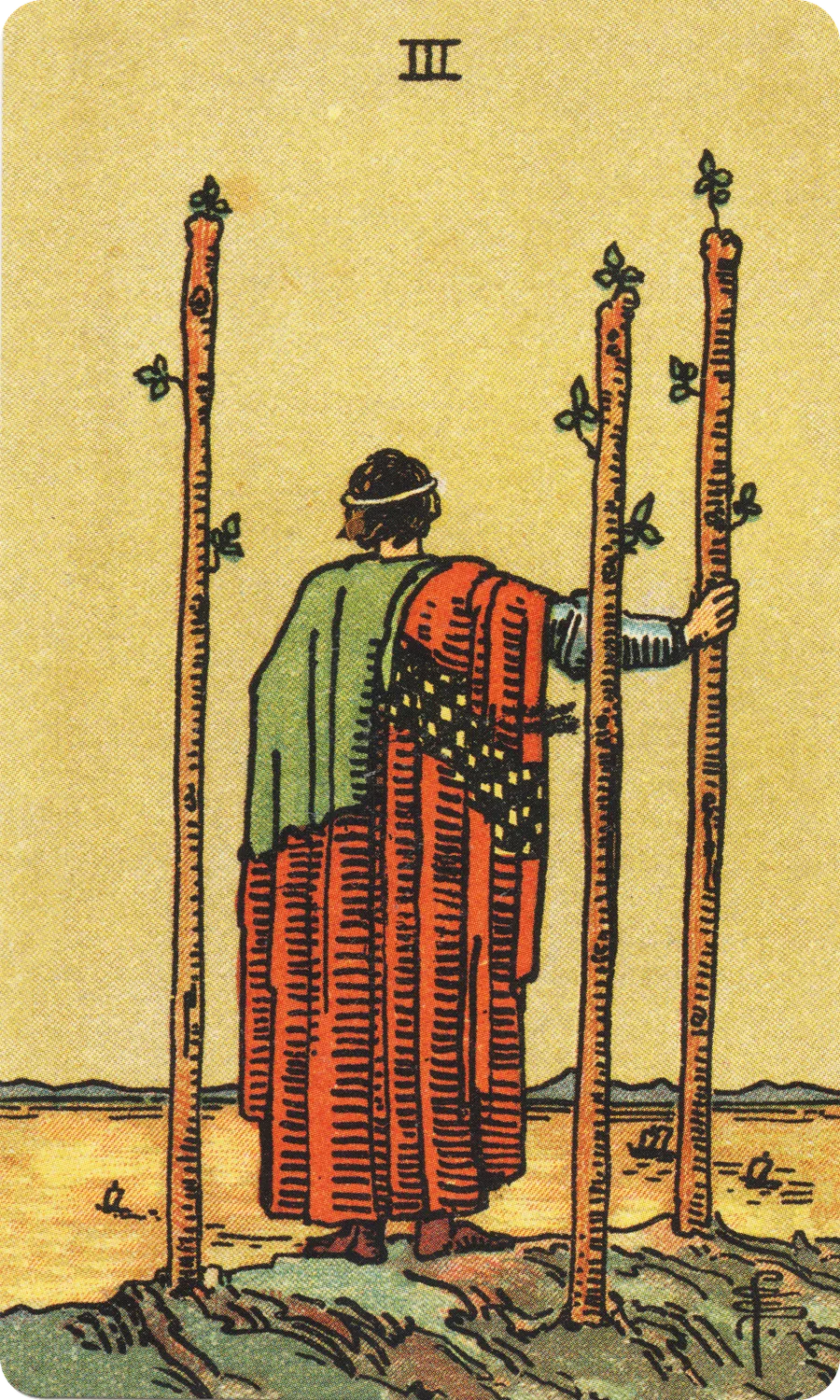 权杖三 Three of Wands