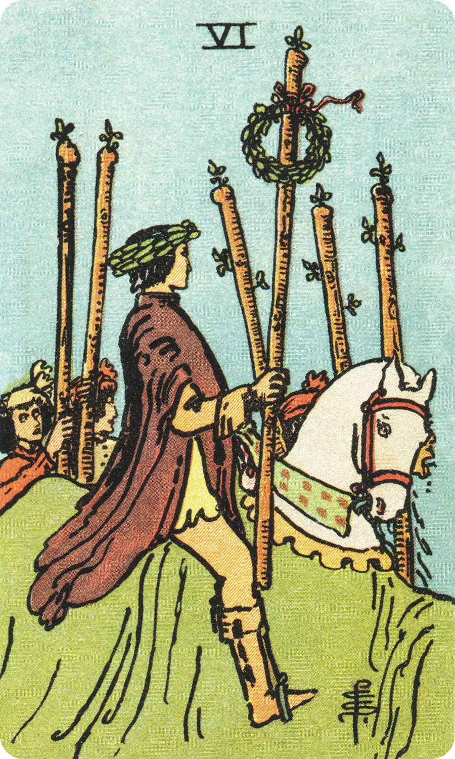 权杖六 Six of Wands