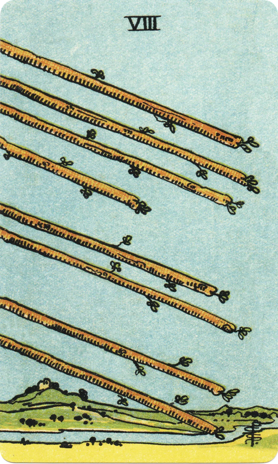 权杖八 Eight of Wands